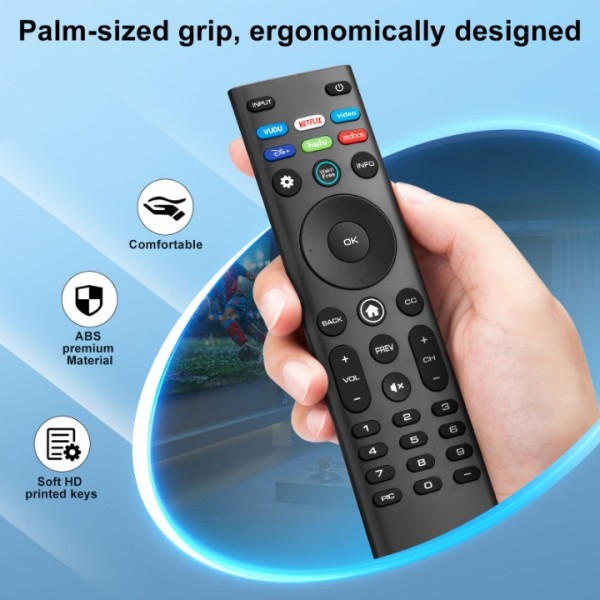 Angrox for VIZIO-Smart-TV-Remote-Replacement,Universal control XRT140 for VIZIO All LED LCD HD 4K UHD HDR Smart TVs