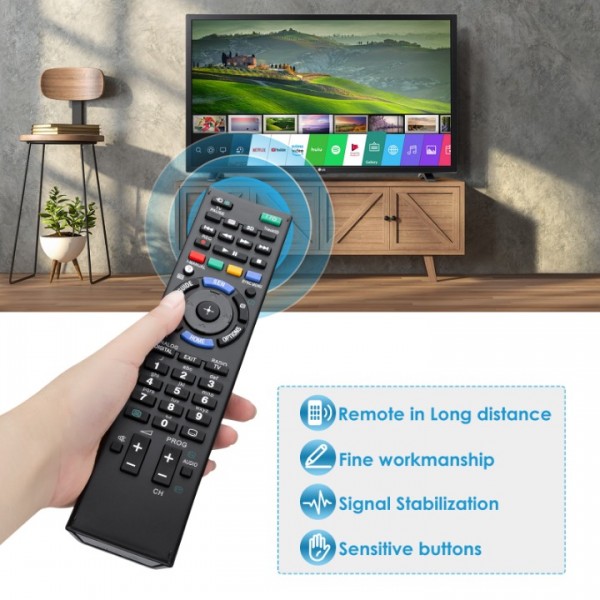 for Sony TV Remote Control Bravia,Universal for All Sony TV Original,Replacement for RM-ED047 RM-YD103 RM-ED050 RM-ED060 RM-ED061